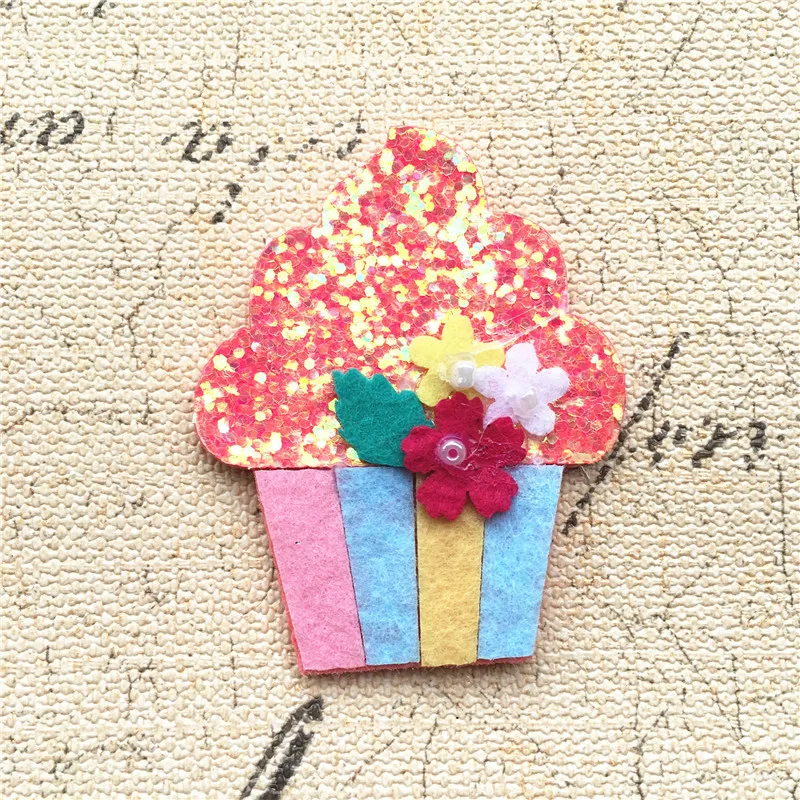 30 шт. блестящая войлочная ткань арбуз мороженое чашка торт пиньяблоко фрукты