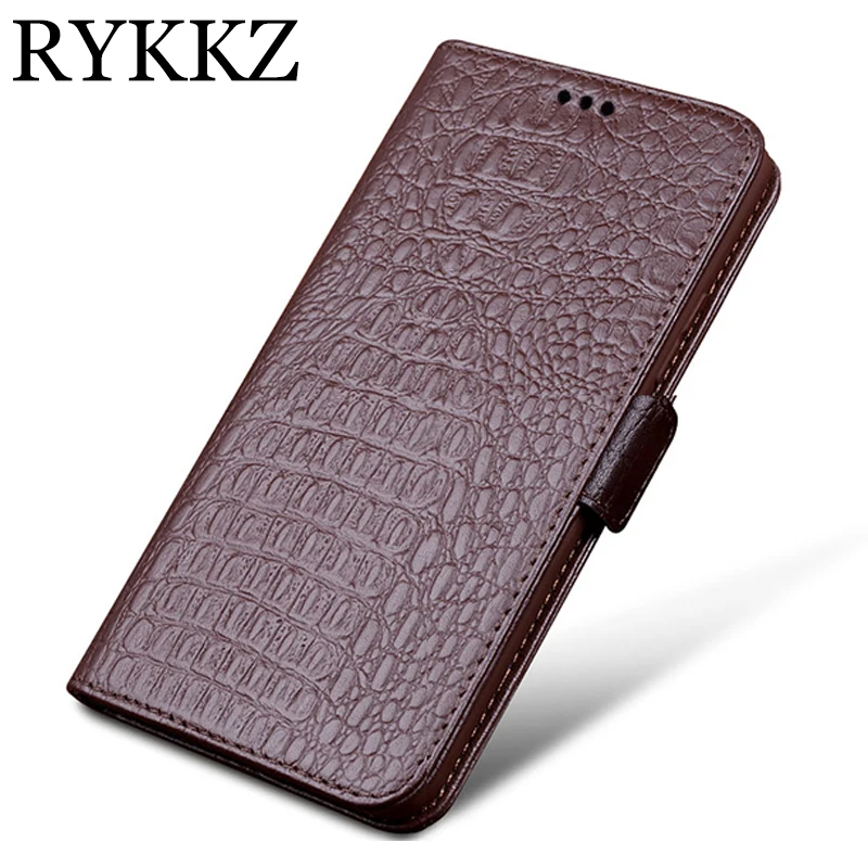 RYKKZ ЧЕХОЛ ДЛЯ Vivo iqoo3 Роскошный чехол бумажник из натуральной кожи для vivo iqoo 3 5G