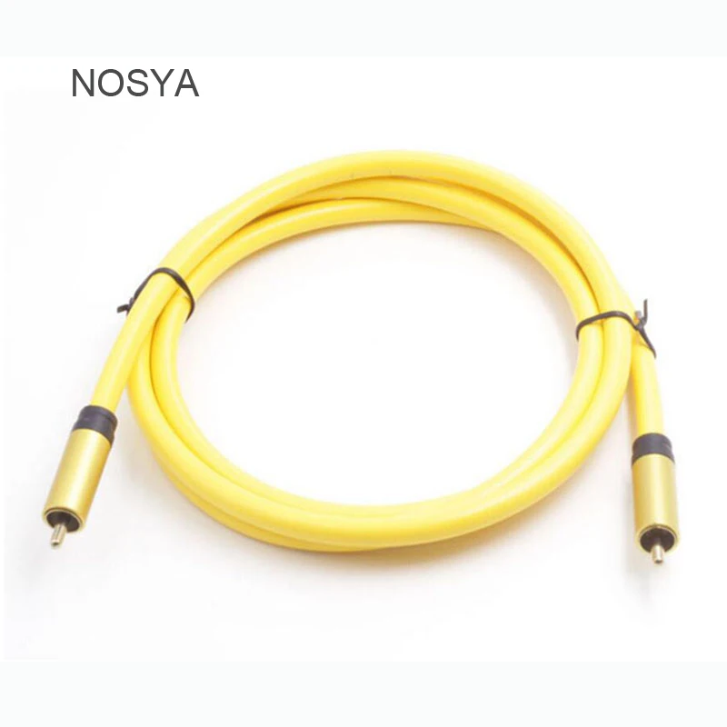 NOSYA lotus Штекерная линия цифрового аудио с осью оси низкий звук SPDIF RCA видео Линия