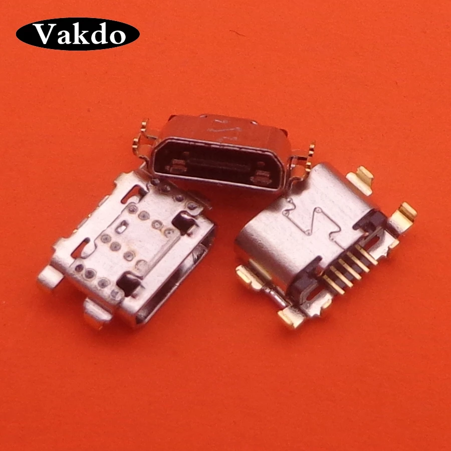 100 шт./лот разъем типа B питания для зарядки розетки док станция Mini Micro USB Motorola Moto G6