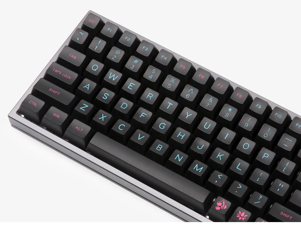 MAXKEY SA Майами ночь колпачки Doubleshot ABS 127 ключи для cherry механическая клавиатура MX fit KBD75