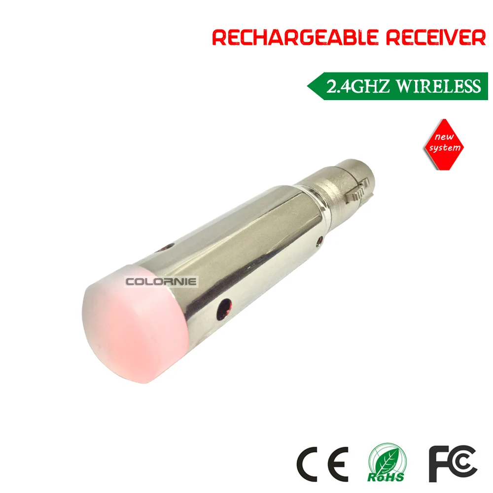 Встроенный перезаряжаемый аккумулятор 2 4 ГГц беспроводной приемник dmx512|Эффект