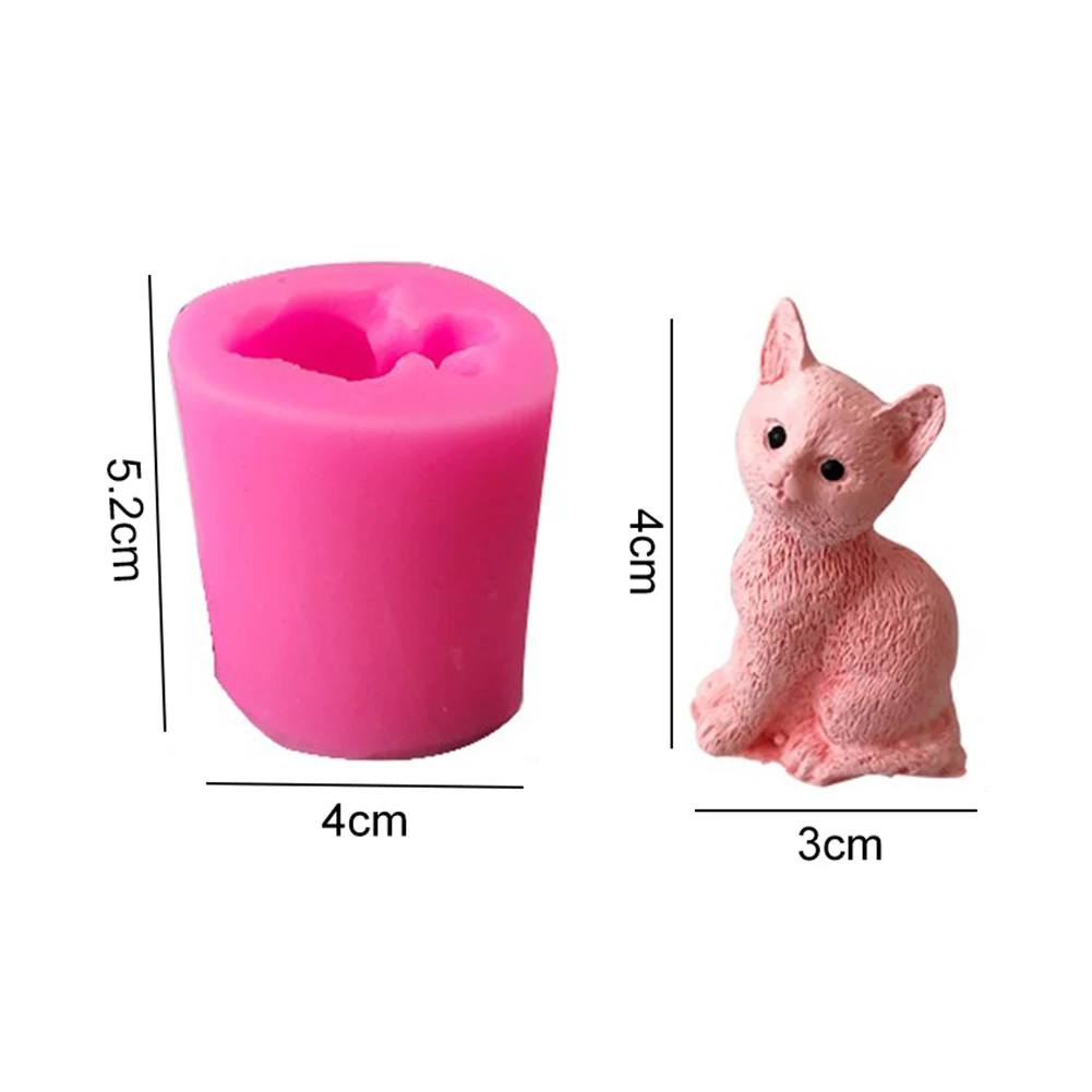 Силиконовые формы милые мастерство 3D Полар флиса медведя оленя ароматерапия