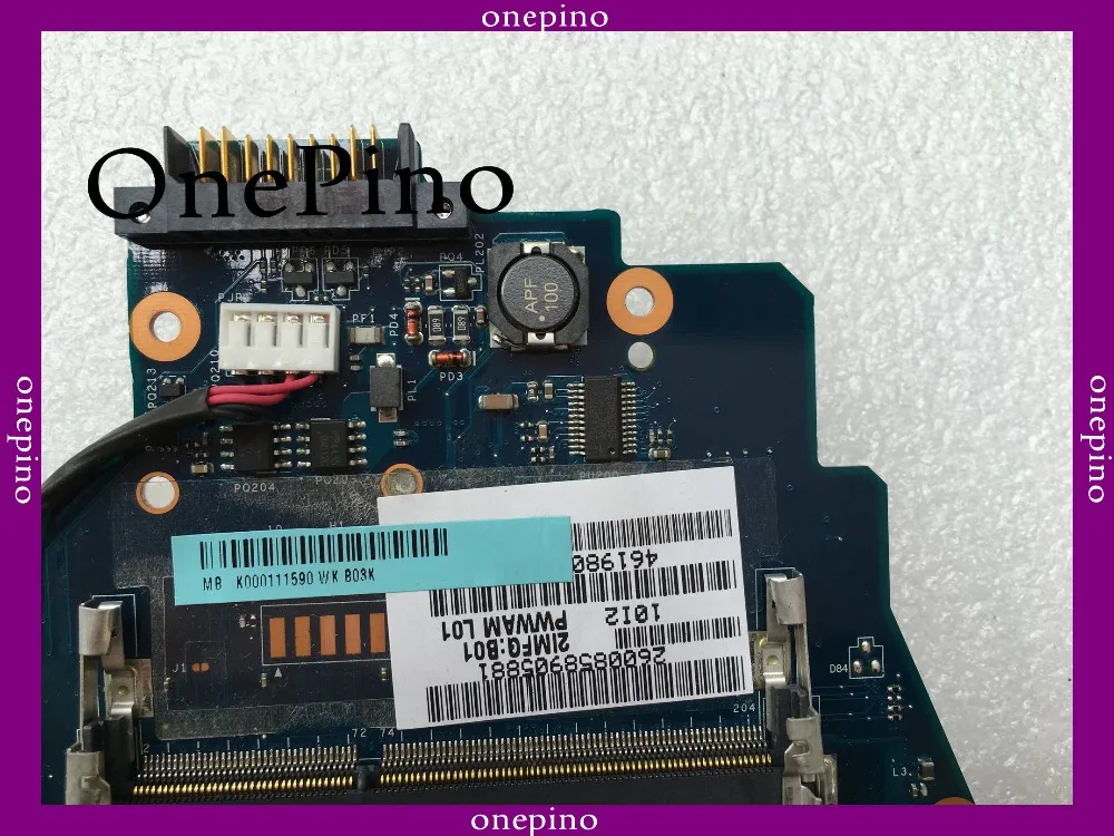 Материнская плата для ноутбука Toshiba C660 K000111590 DDR3 GL40 протестированная