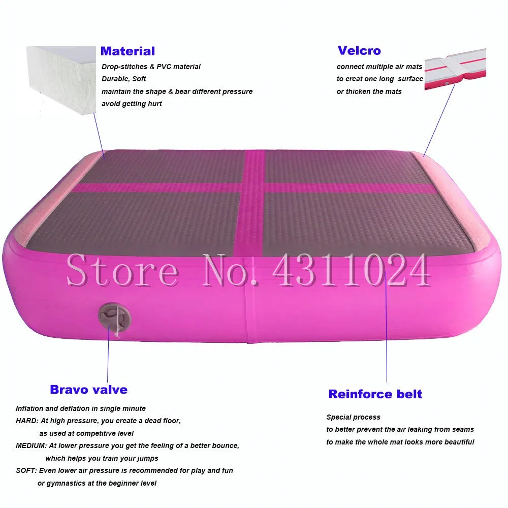 Бесплатная доставка Надувные аварии воздух доска надувной воздушный блок трек в