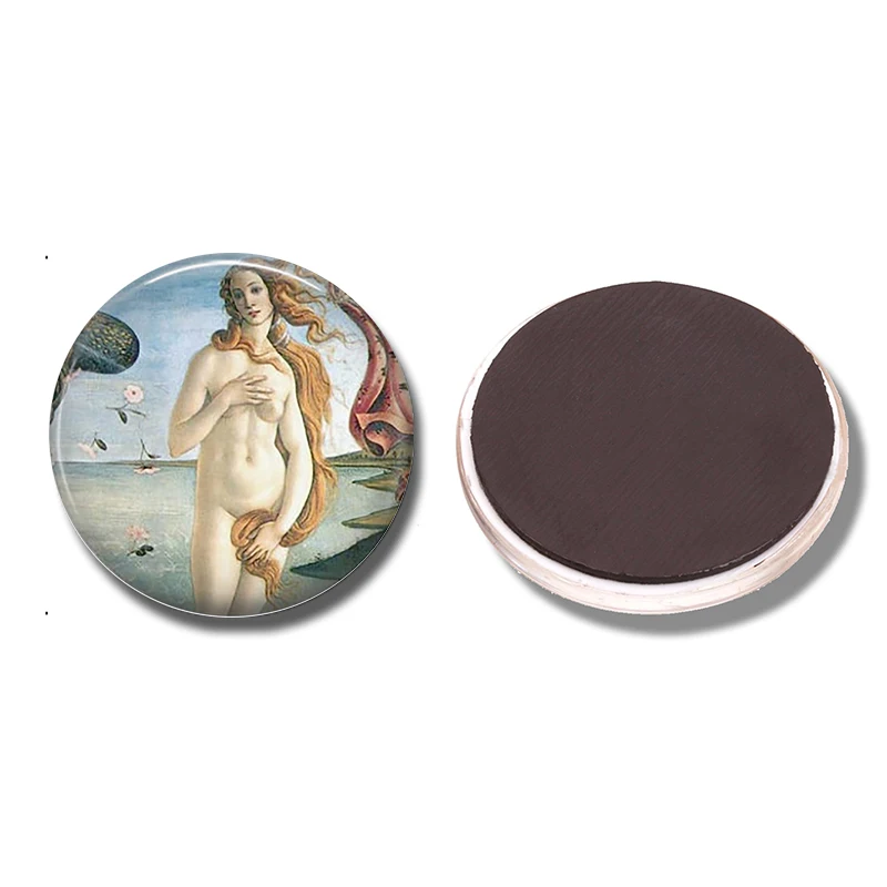 Магнит на холодильник с изображением дня рождения Венеры 30 мм| |