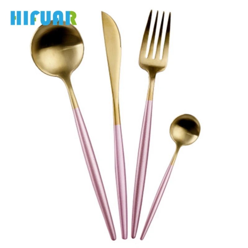 Hifuar 4 шт. Blossom розовый набор посуды столовые приборы Западная кухонная посуда из