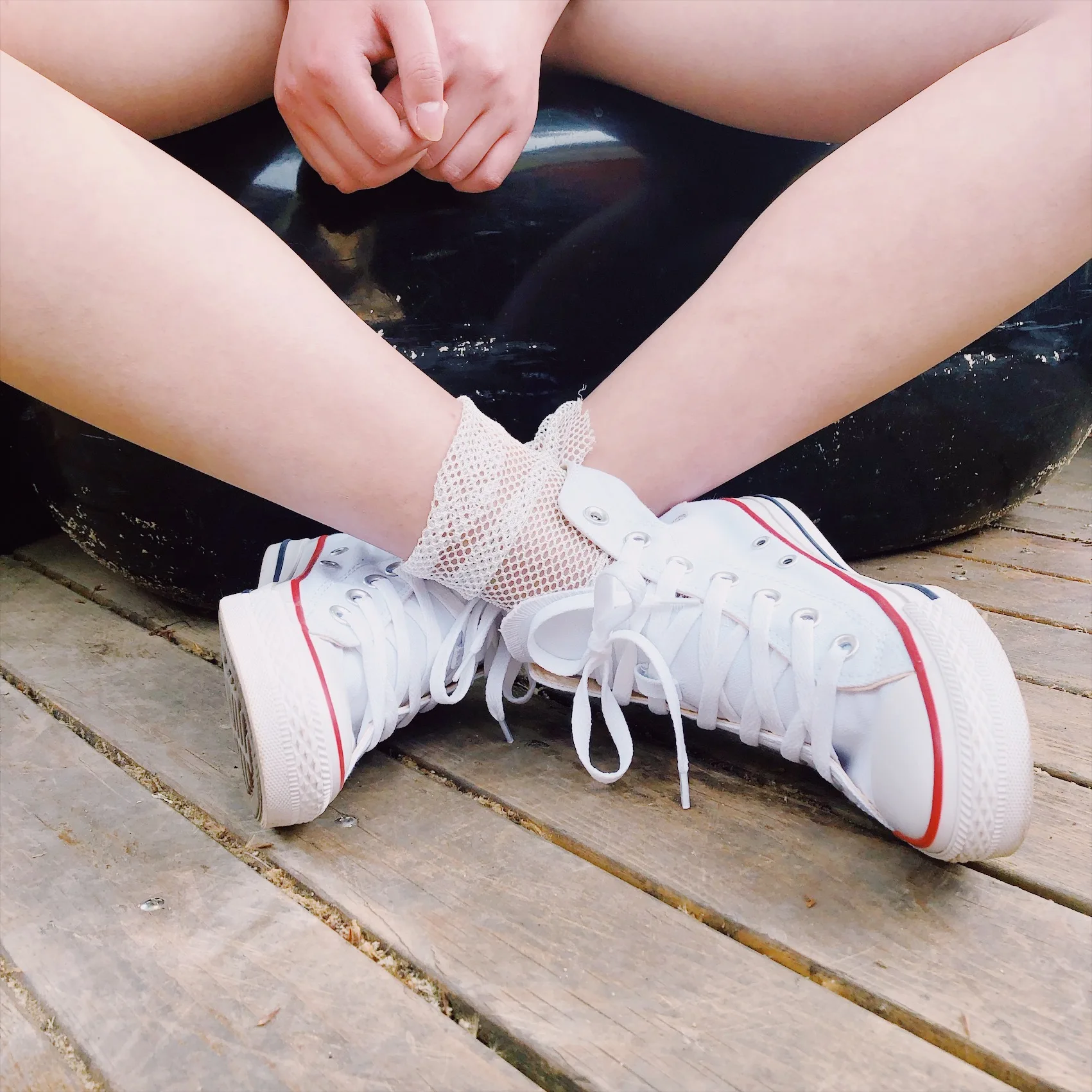 12 шт./упак. женские носки Харадзюку рыболовные сети до щиколотки с блестками