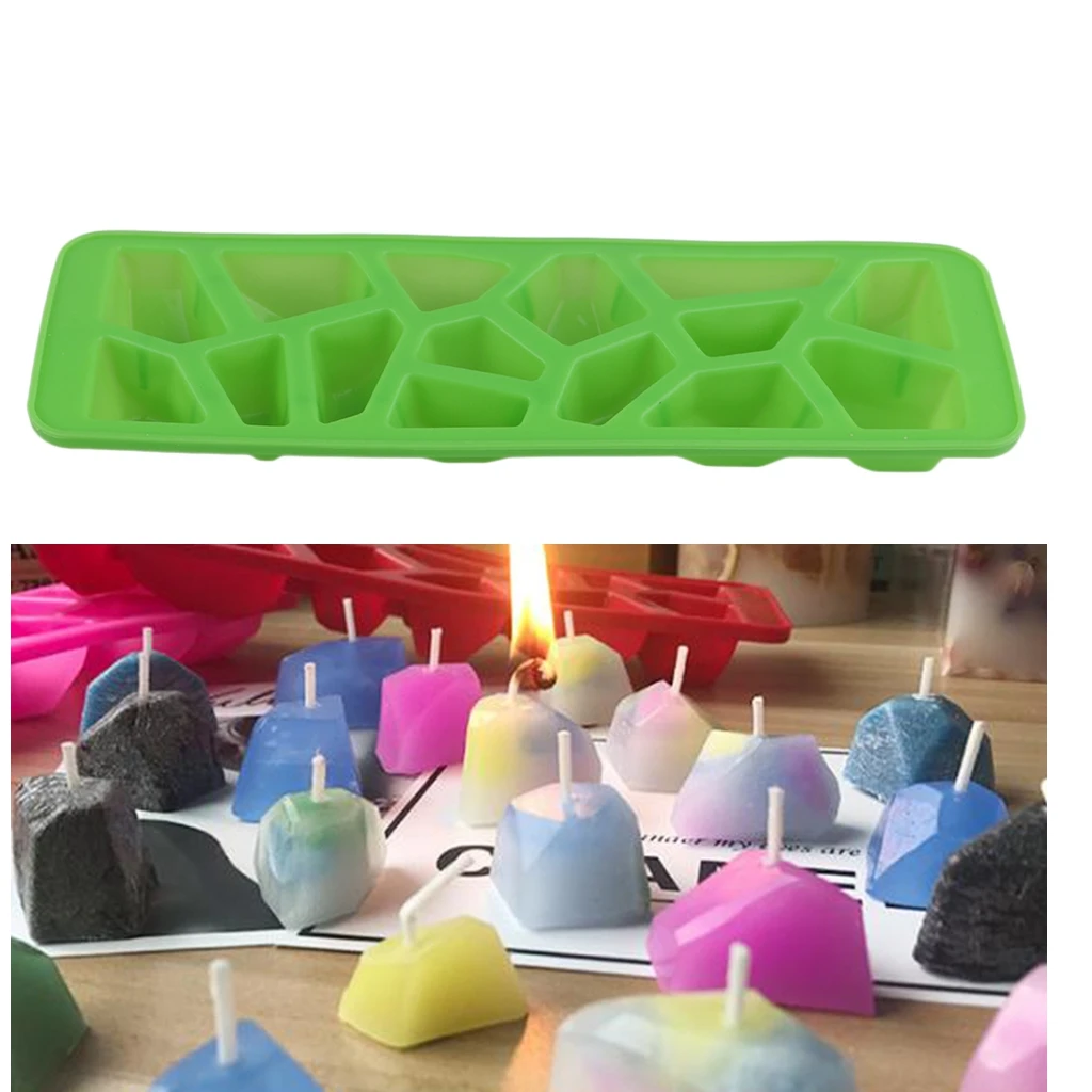 

15 Cavity Wedding Candle DIY Silicone Mold Handmade Soap Polygon Moulds Craft Art DIY Moulds Candle Making Jewelry Mold