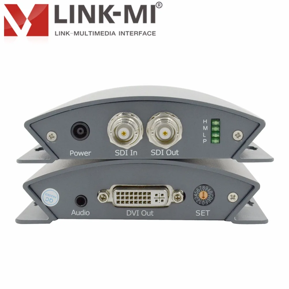 LINK MI PSD01 Профессиональный преобразователь SD/HD/3G SDI в DVI поддерживает аналоговый