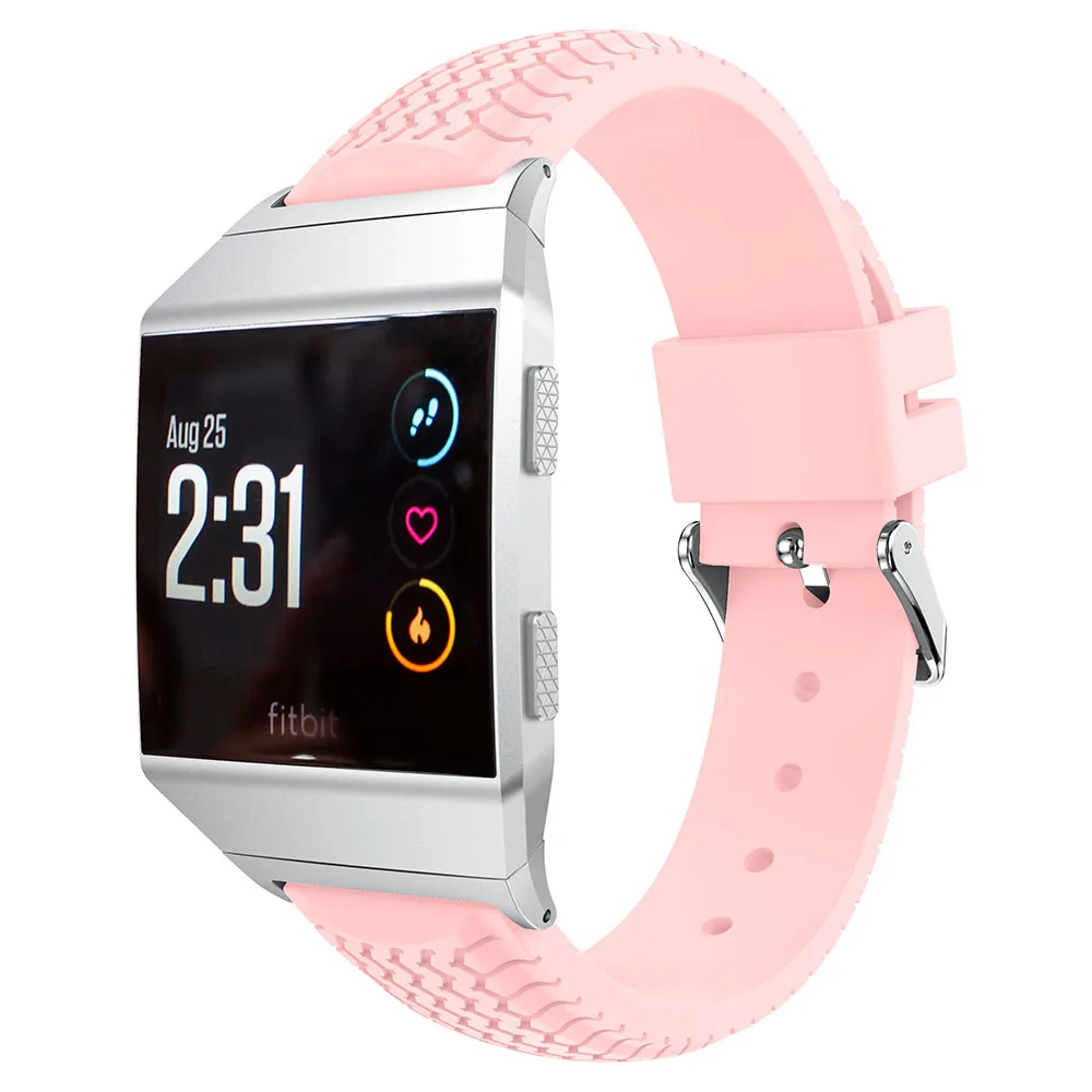 Индивидуальные силиконовые ремешки в форме шин для Fitbit Ionic Смарт часы ремешок