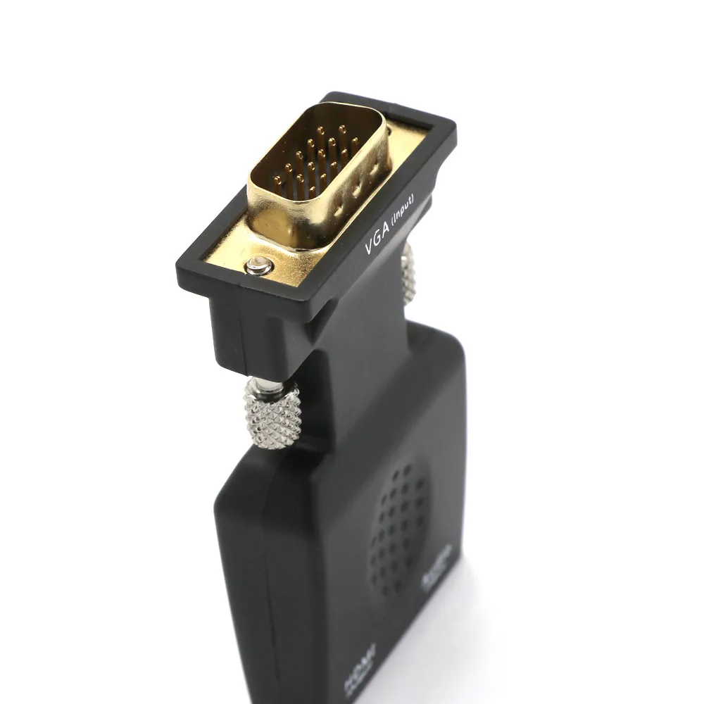 1080 P VGA мужчина к HDMI Женский коробка адаптера конвертера аудио порт Удлинительный