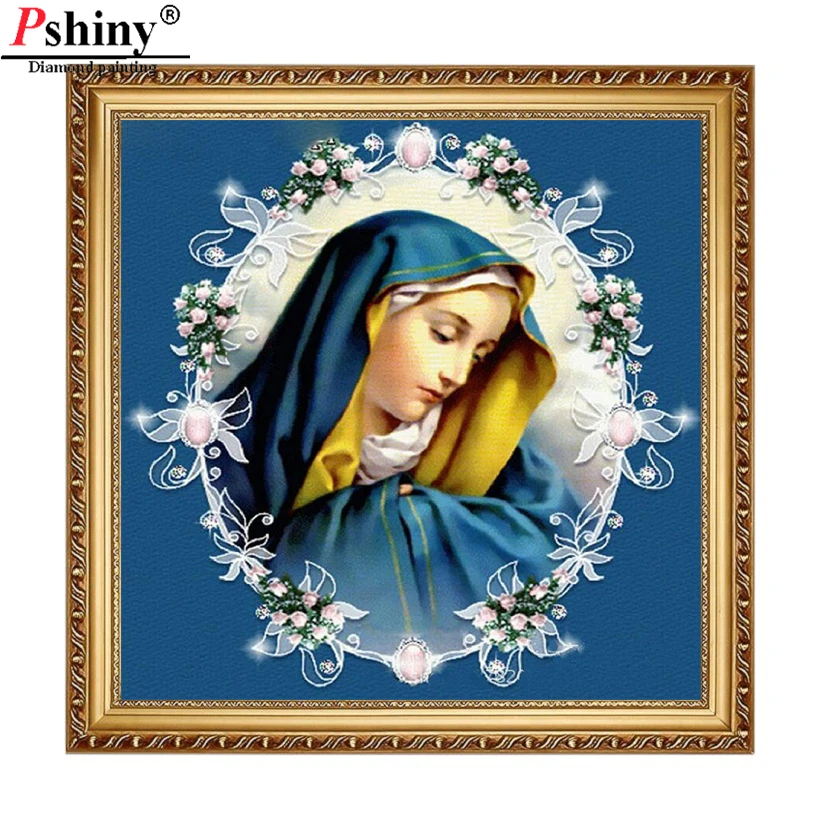 Pshiny DIY алмазная живопись портрет вышивка крестиком крестом Алмазная религиозный