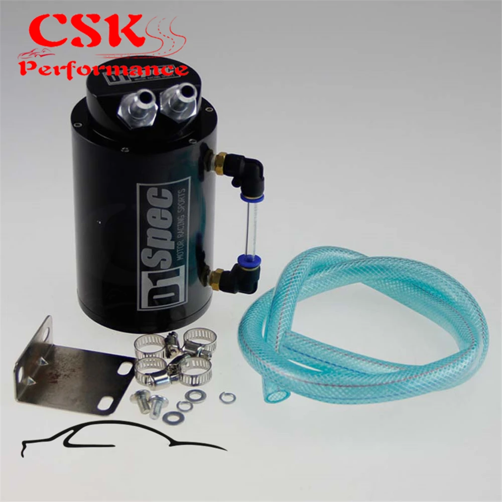Universal Aluminum Reservior Oil Catch Can Tank Red/Silver/Black | Автомобили и мотоциклы