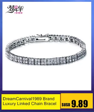 DC1989 Banquet party gift Rhodium and Gold plated Heart shape Synthetic Cubic Zirconia Copper Bracelet for women SB06060-F