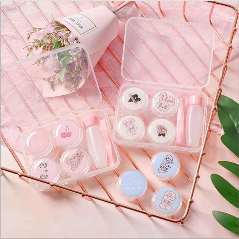 Чехол для контактных линз футляр 2 пары линз|Аксессуары очков| |