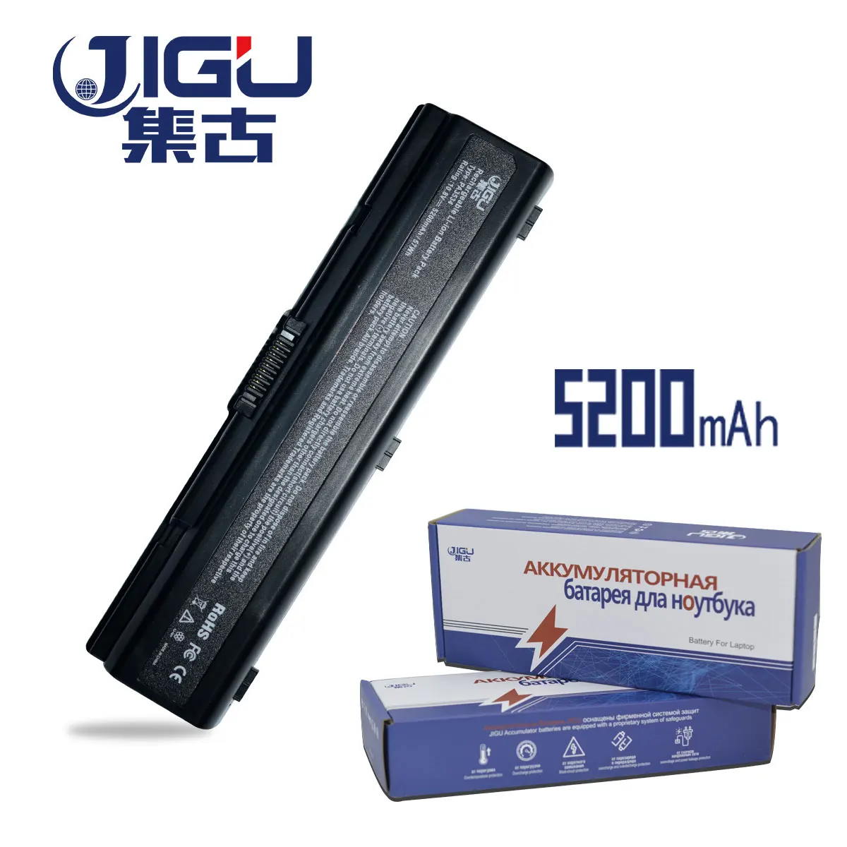 JIGU 6 ячеек PA3534U 1BRS PA3533U Аккумулятор для ноутбука Toshiba Satellite A215 A210 A205 1BAS L300 A200 M200