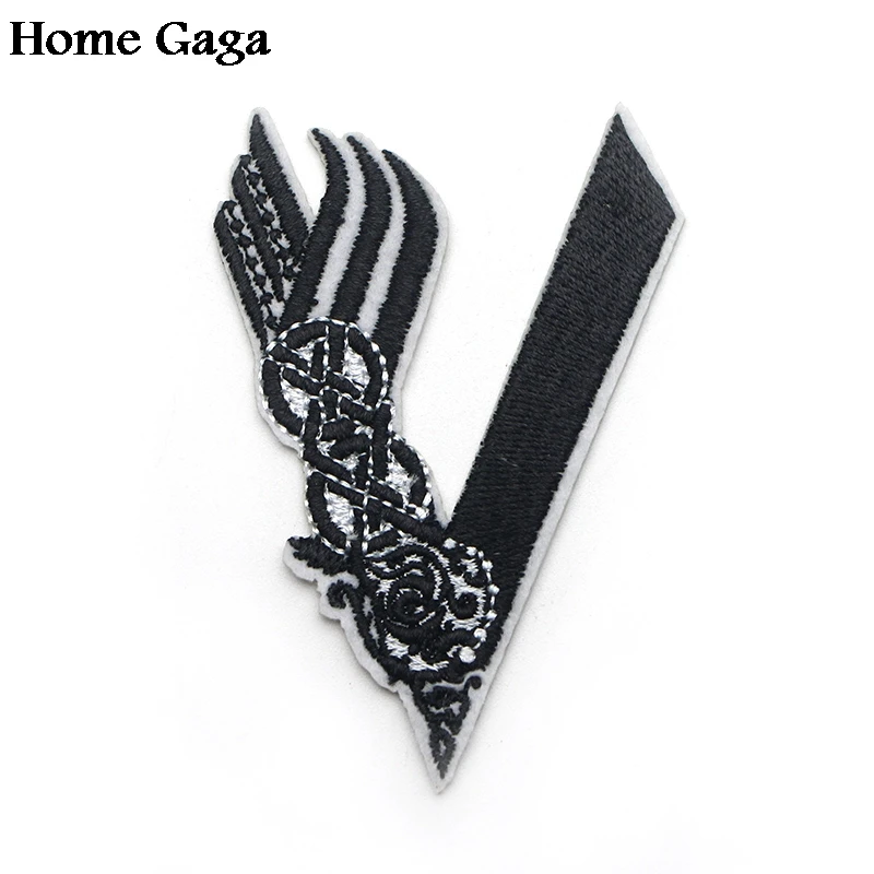 D0345 Homegaga вышитые Мультяшные нашивки викингов популярные с утюгом для шляпы сумки