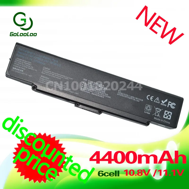 Golooloo высокой емкости 4400 мАч черный Батарея для sony VGP BPS10 BPS9 BPS9A/B BPS9/B BPS9/S VGN AR41E