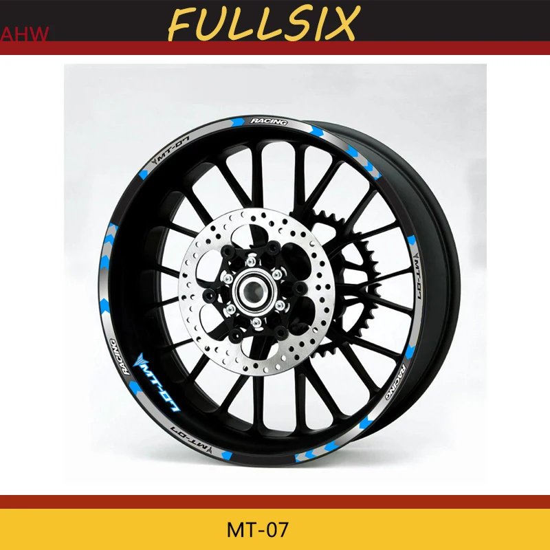 Новый Высокое качество 12 шт. подходит колеса мотоцикла стикеры в полоску