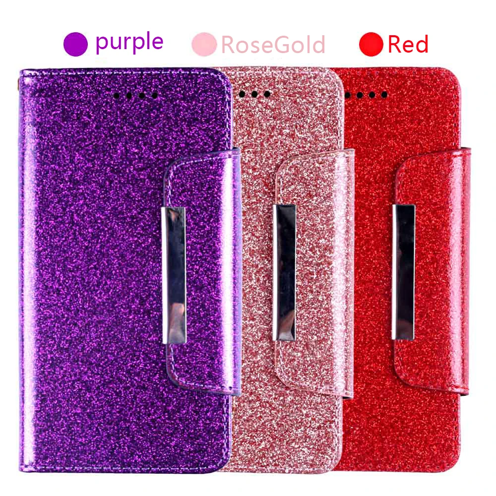 

AFor Google Pixel 2 2XL with Lanyard Wallet Case Glitter Shining Rhinestone Glossy Phone Case with Card Pocket Kickstand Cover
