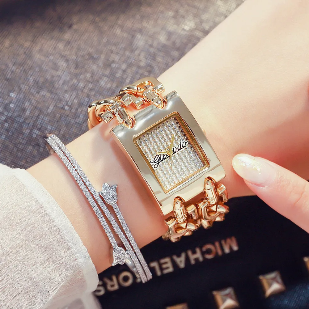 2019 Luxury Brand Women's Watches Black Fashion Quartz Wristwatches Dress Watch Ladies Bracelet Gift for Women reloj mujer | Наручные