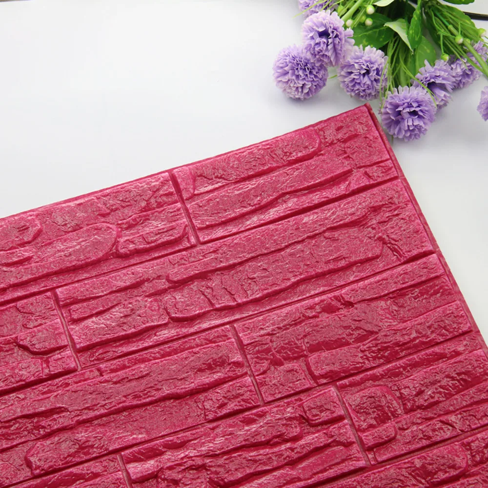 7 Обои 60X30 см серый DIY 3D Кирпич PE пенные панели номер Наклейка камень украшение тиснением анти-столкновения водонепроницаемый стикер на стену - Цвет: 7