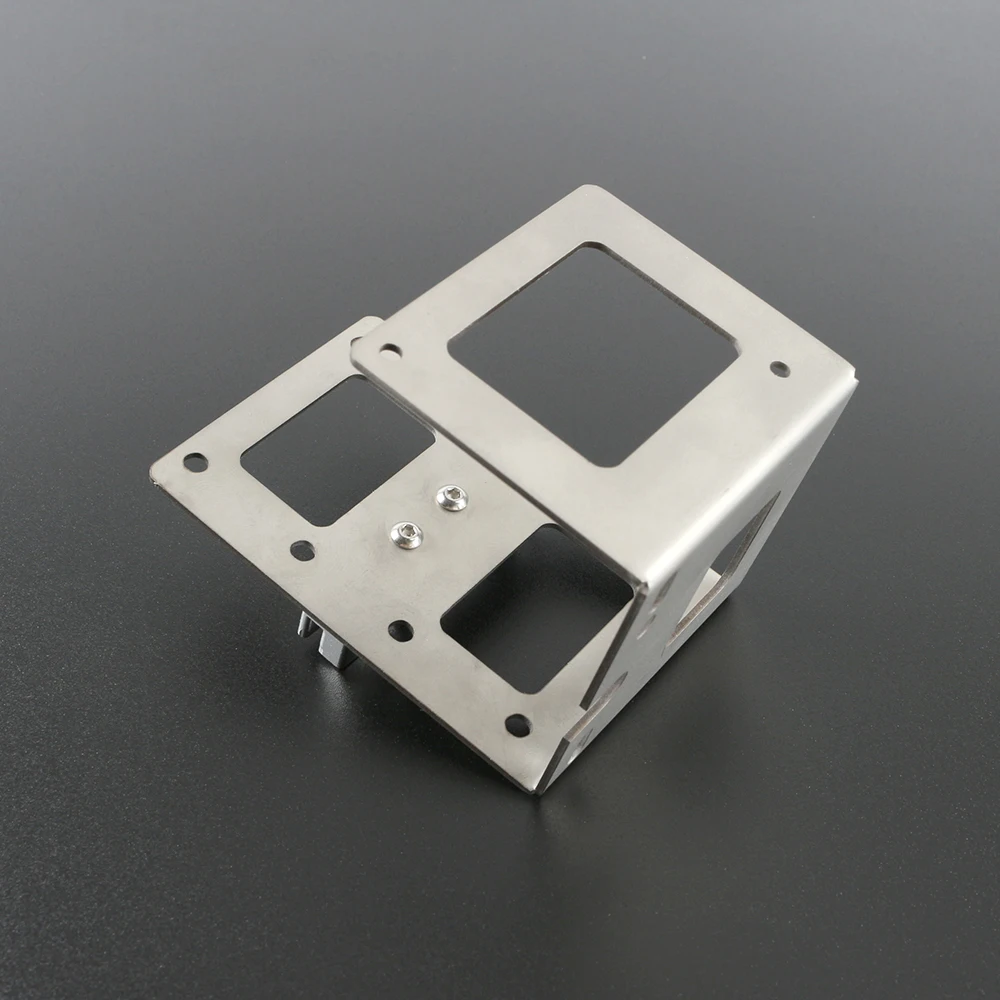 Prusa I3 MK7 MK8 экструдер нержавеющая сталь держатель Г-образный кронштейн серебряный U-Формованный металлический кронштейн экструдер с зубчатым ремнем держатель 3D-принтеры Запчасти