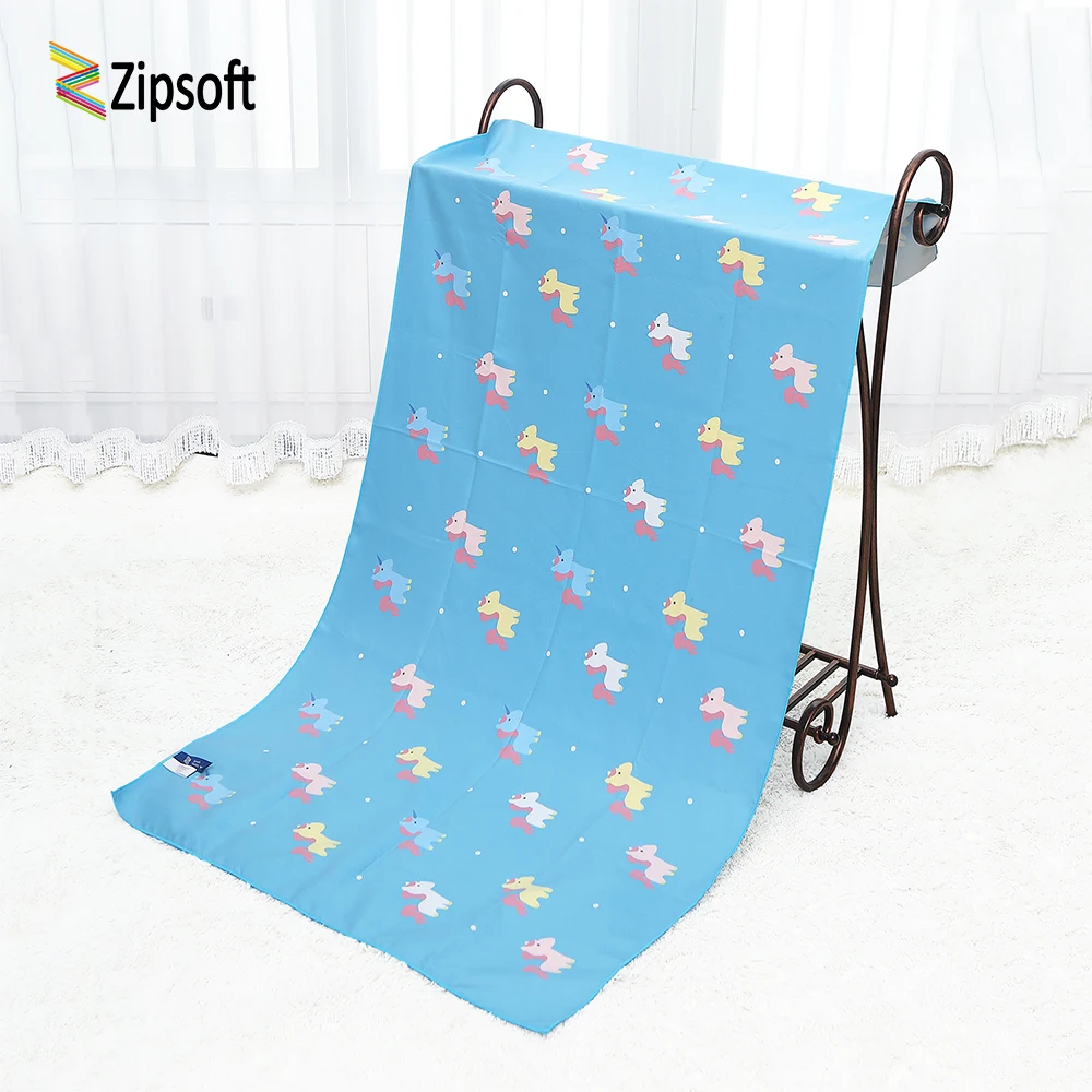 Zipsoft Children Adult Beach Towel Large Microfiber Printed Traveling Quick Dry Sport Swimming Unisex Bath Camping Outdoor | Дом и сад