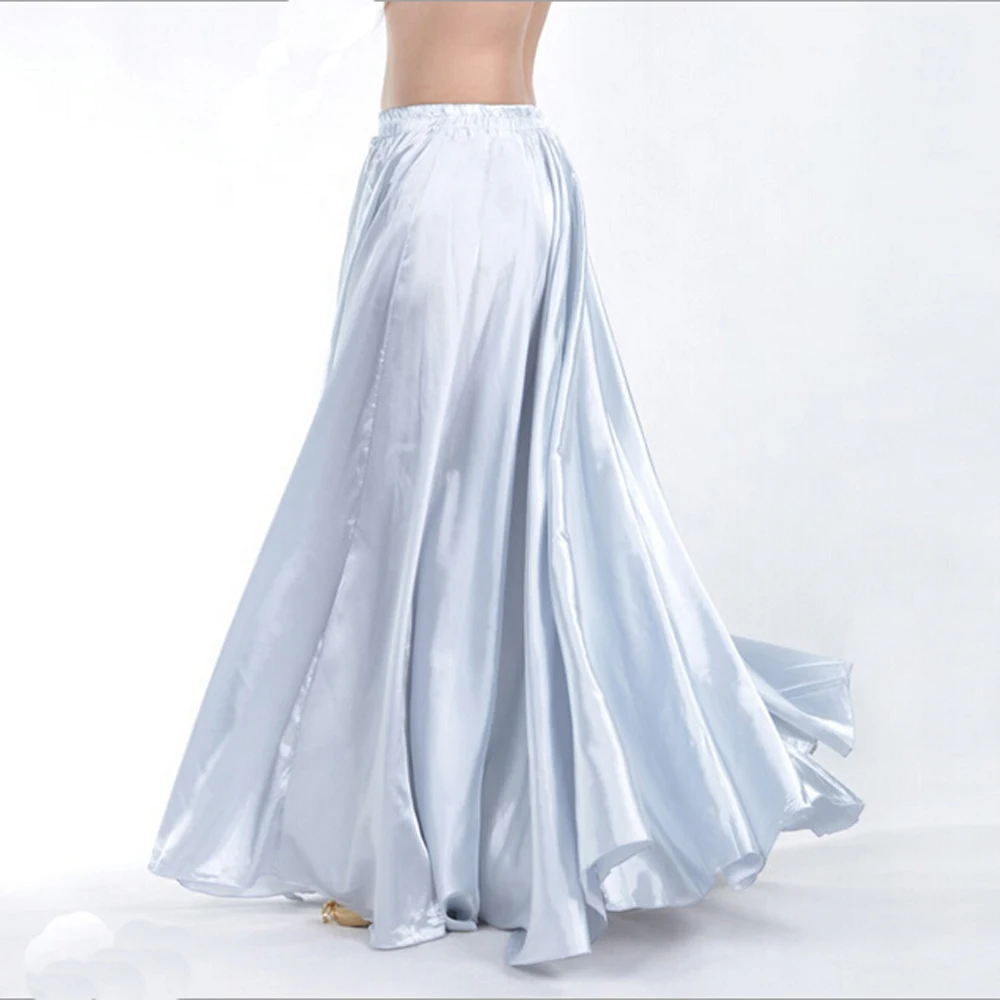 Модная сатиновая юбка для танца живота с 14 видов цветов | Тематическая одежда и