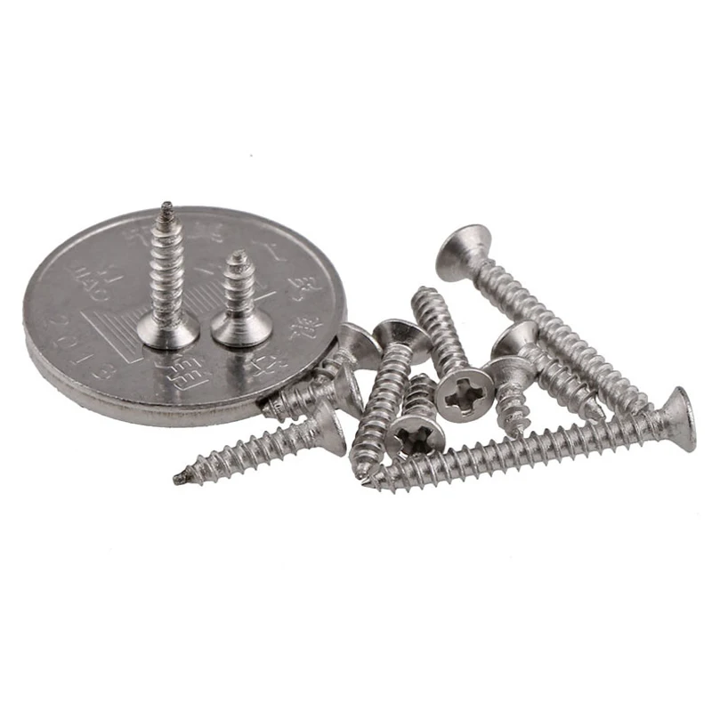 40 шт. миниатюрные саморезы с потайной головкой из нержавеющей стали |