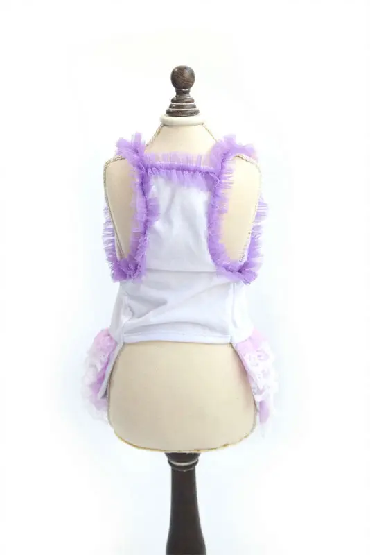 Dog Cat Bow Tutu Dress Cygnet Print Lace Skirt Pet Puppy Clothes Costume | Дом и сад