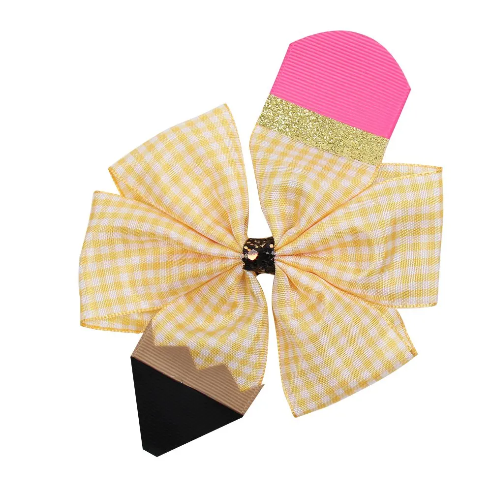 

ncmama 4'' Grosgrain Ribbon Solid Hair Bows for Sen Ascencio