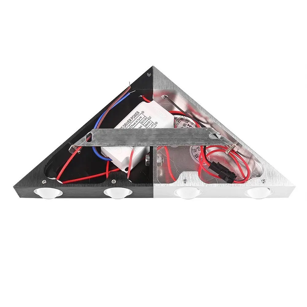 

Modern Triangle 5W LED Wall Light Fixture Interior Corridor Under Wall Light Aluminum Decorative Lighting Restaurant Hotel