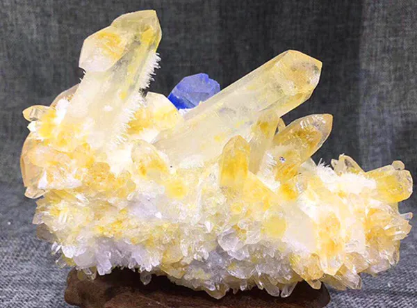 RARE!! New Find Yellow Citrine Quartz Crystal Cluster Specimen | Дом и сад