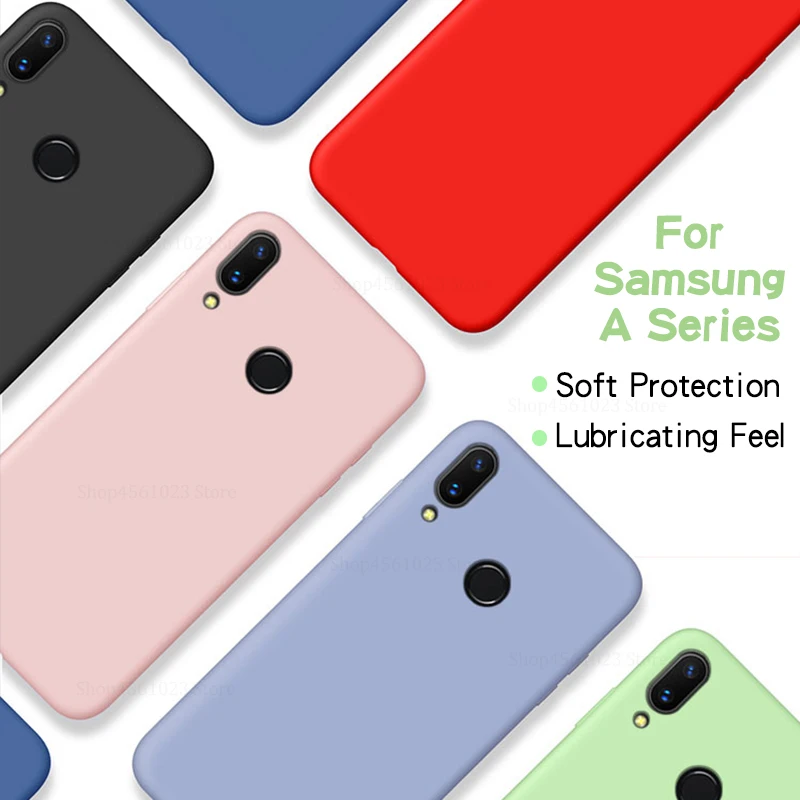 Жидкий силиконовый чехол для Samsung Galaxy M10 M20 M30 A30 A50 A40 A20 A70 летняя задняя крышка Glaxy