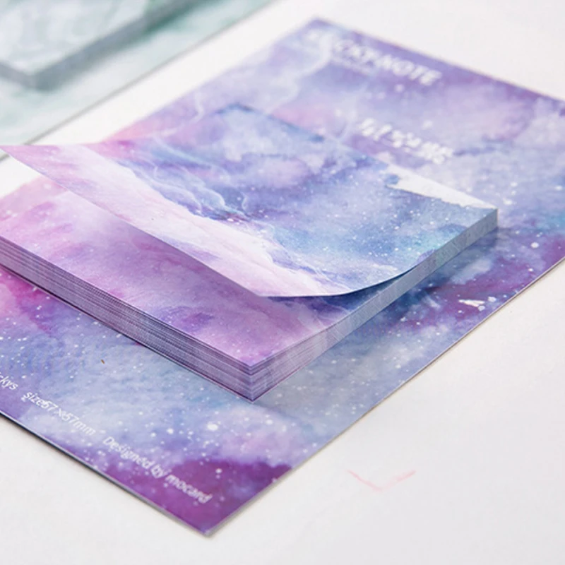 

1pack/lot natural color series sticky note square memo notepad paper adhesive sticker DIY paper label stationery