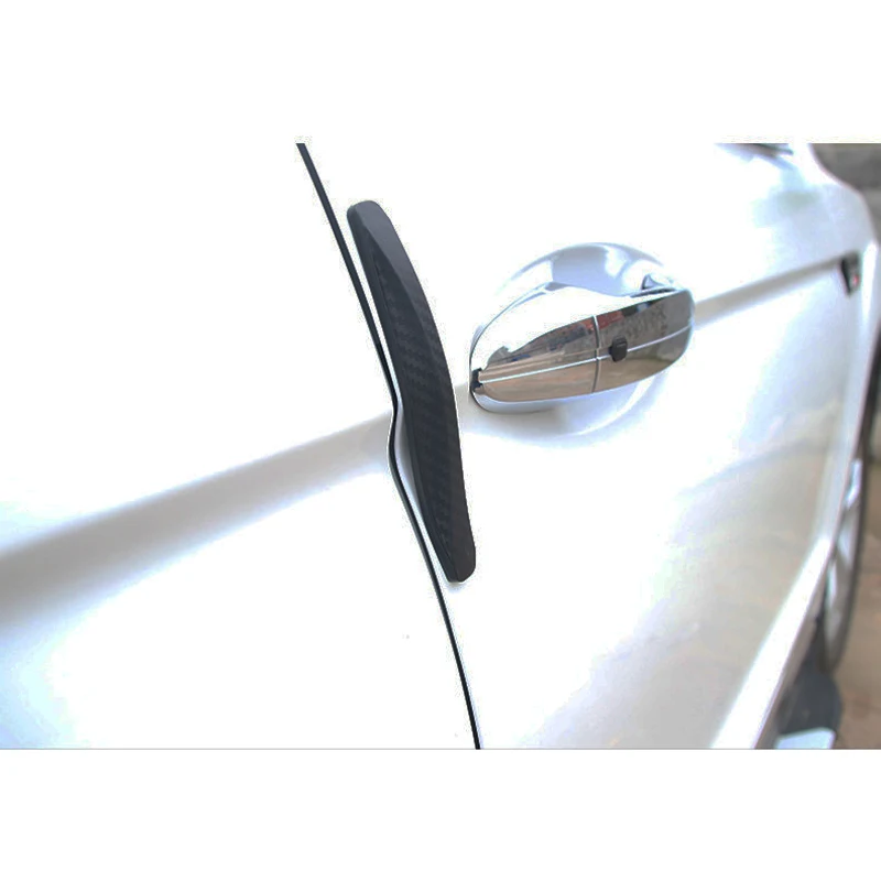 4 шт./компл. противоскользящие полосы для автомобильной двери углеродное волокно