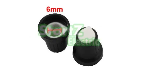 Ручка потенциометра/крышка переключателя внутренний диаметр 6 мм внешний 15 * 17 50