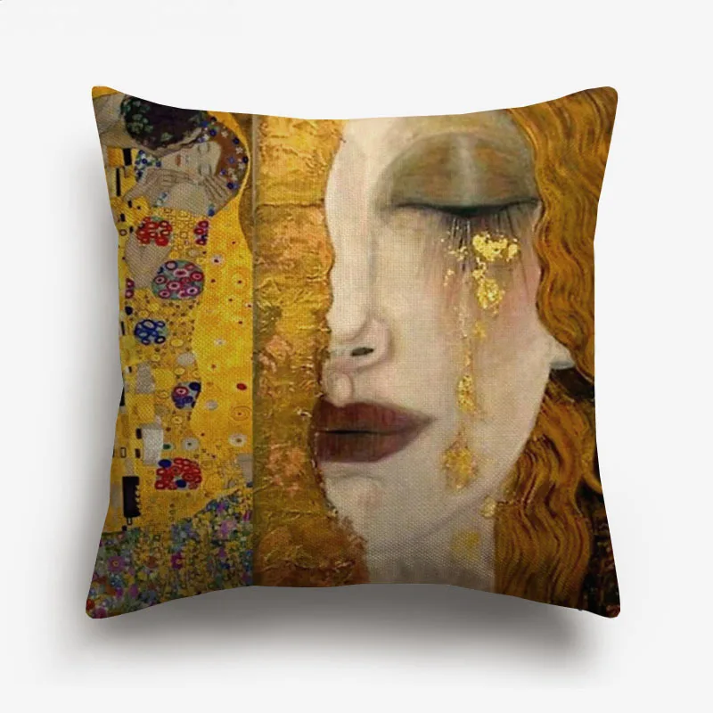 Gustav Klimt наволочки для подушки с масляным рисунком бегущая лошадь художественная