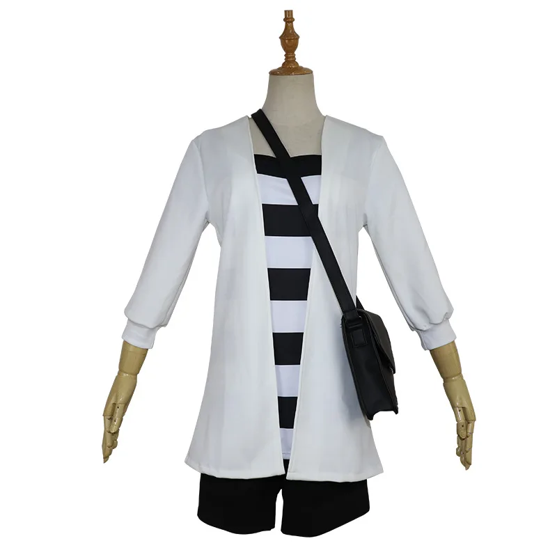CoatShirt Shorts Bag NOWCOS высокое качество ангелы смерти косплей Исаак Фостер костюм играть парики Zack обувь Хэллоуин Косплей Костюм Полный комплект - Цвет: CoatShirt Shorts Bag