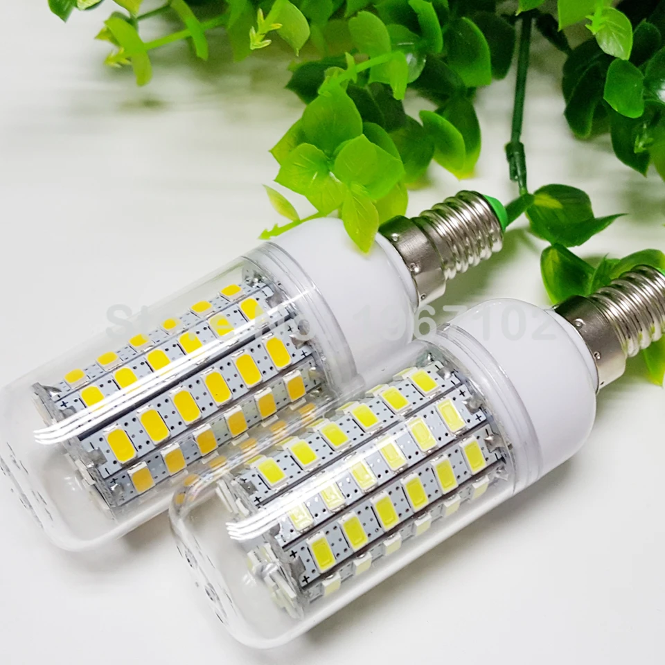 Светодиодная кукурузная лампа E27 E14 светодиодных ламп 5730 110 V 220 24led 36led 48led 56led 69led 72led