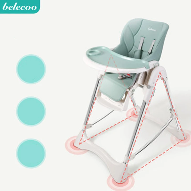Belecoo Стульчик для кормления малыша детский обеденный стул multi function складной