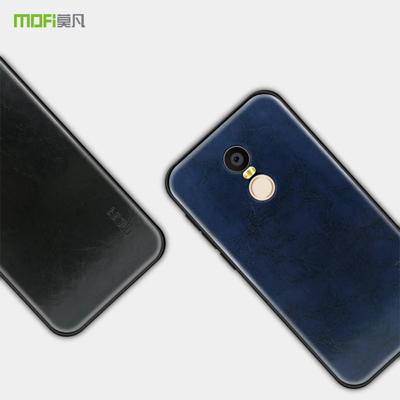 Чехол MOFI для Redmi 5 Plus силиконовая задняя крышка из искусственной кожи Xiaomi Note Pro