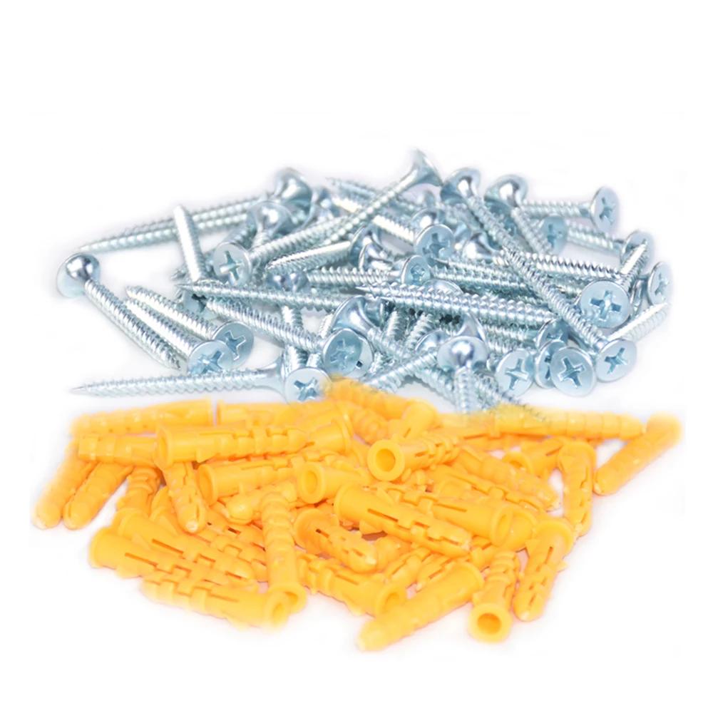 6 мм 50 шт. пластиковая Расширительная Труба настенные заглушки с комплектом