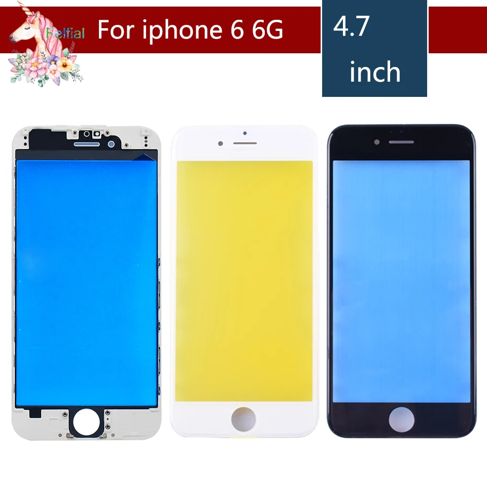 Для iPhone 6 6G/7 7G/7 plus/8 8G/8 plus сенсорный экран дигитайзер объектив Передняя стеклянная