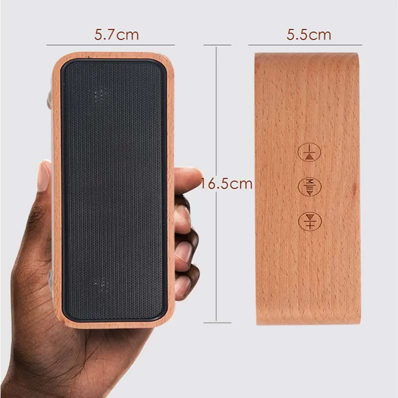 FELYBY S18 зеленый бамбук твердой древесины Bluetooth динамик объемный аудио сенсорный |