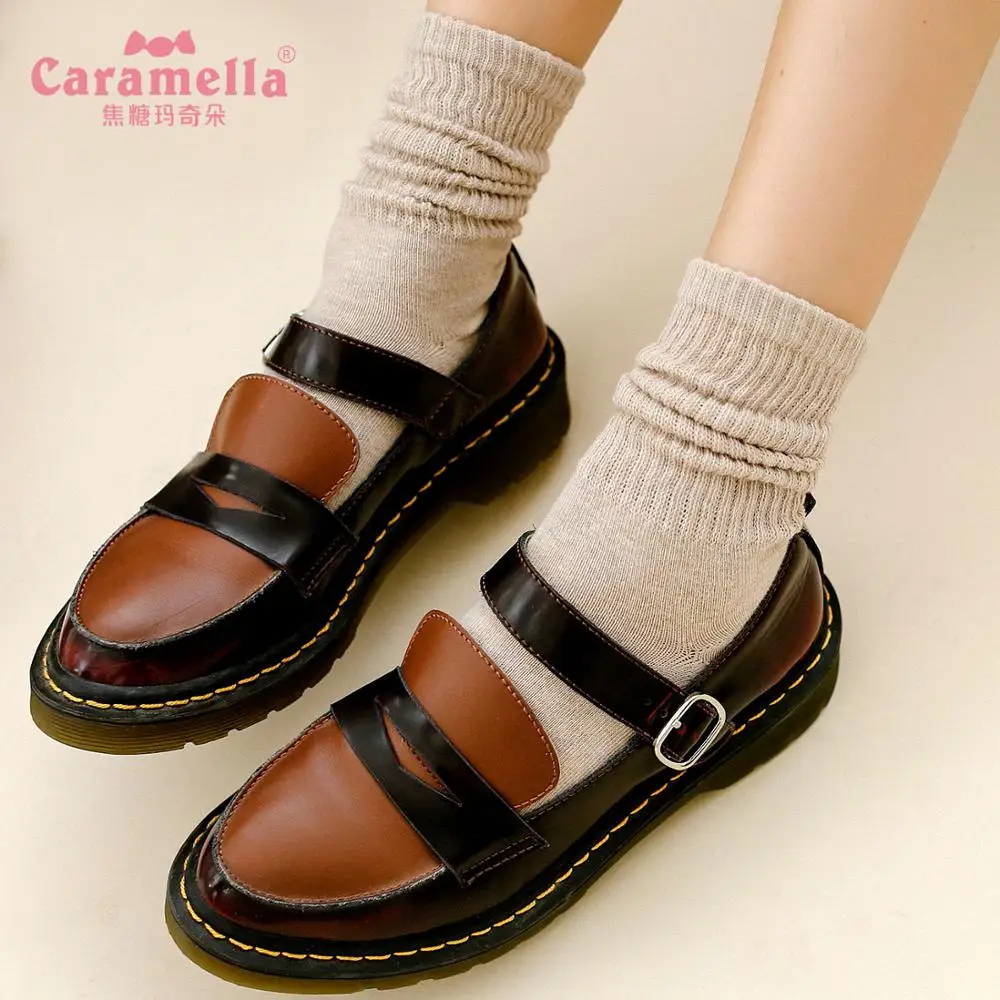 Женские свободные носки Caramella мягкие хлопковые весенние в Корейском стиле 22