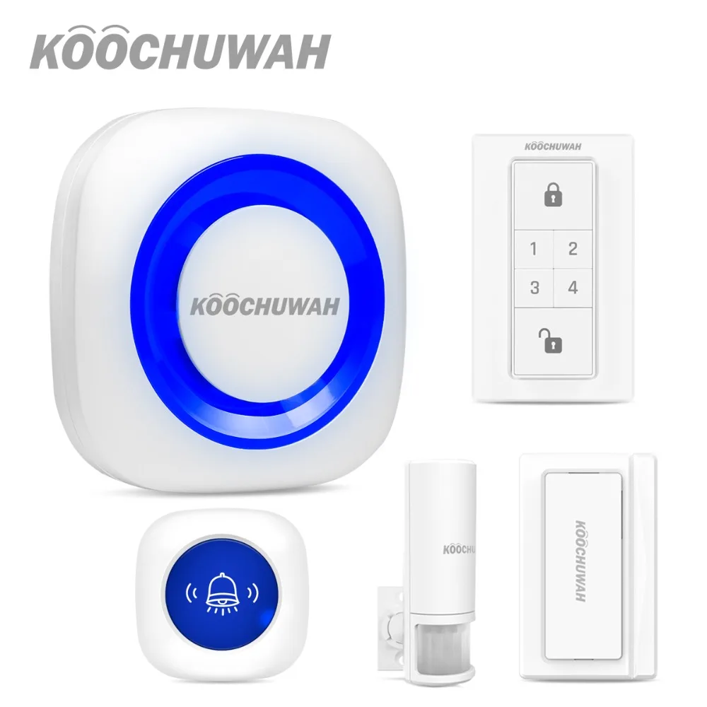 Koochuwah Беспроводной тревожная кнопка для экстренного пожилых ожерелье SOS Аварийная кнопка тревожной сигнализации звуковой сигнал для пожилых людей отключить