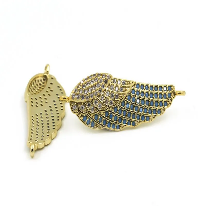 Коннектор с крыльями ангела/соединительный прозрачный CZ micro pave d CZ/micro